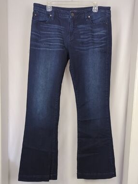 DEAR JOHN Women's Dark Blue Rosie Flare Jeans